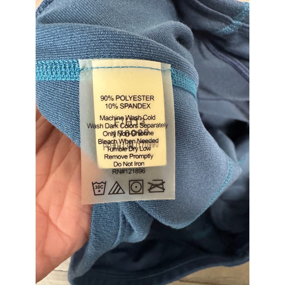 Title Nine Womens Teal Blue Athletic Skirt Zip Pocket Stretch Hiking Skirt L - Picture 4 of 6